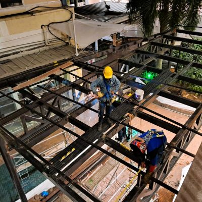 Estructura h pergola bershka
